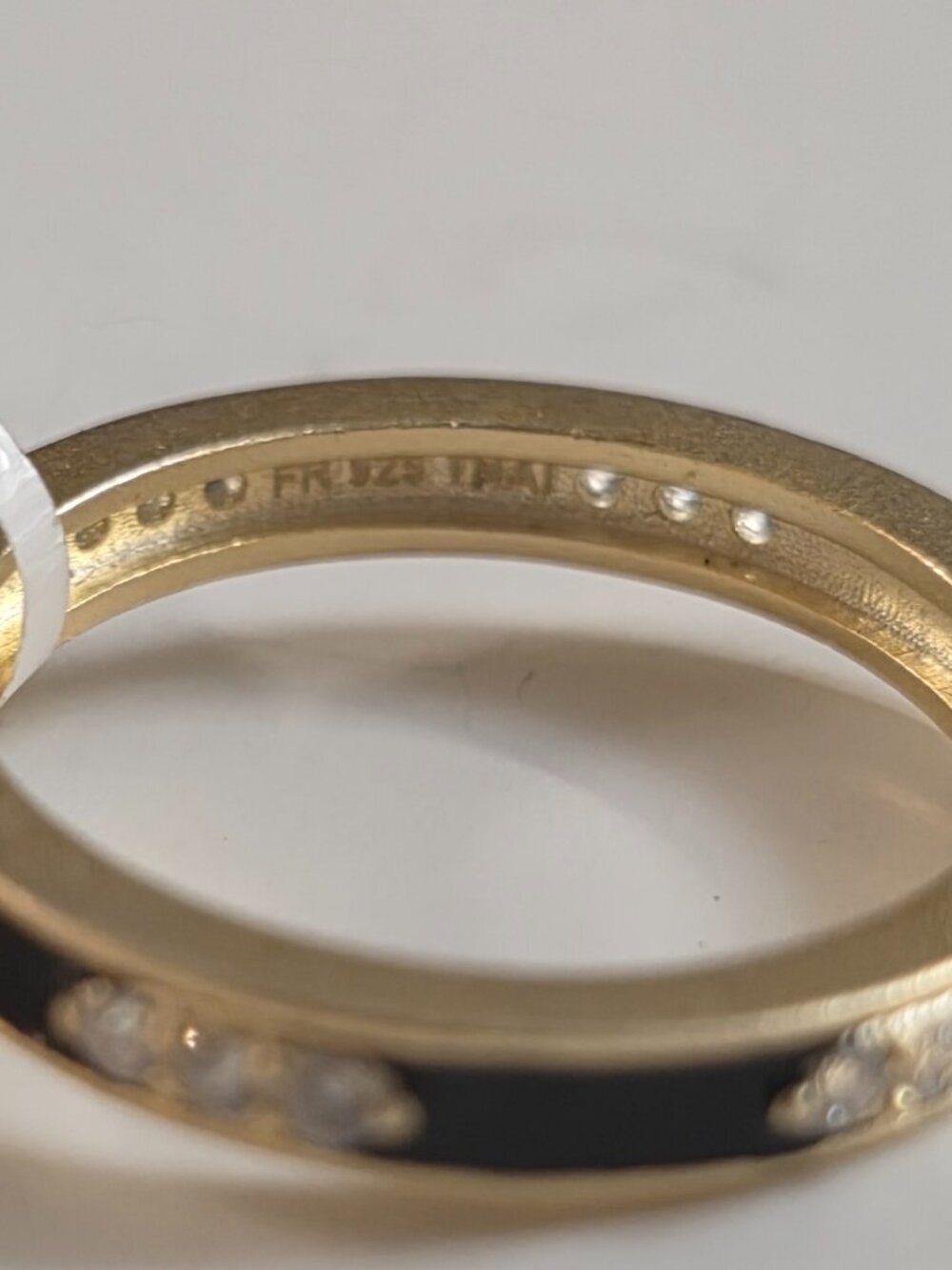Freida Rothman Gold Plated Two Tone 5-Stack Ring - Picture 11 of 12